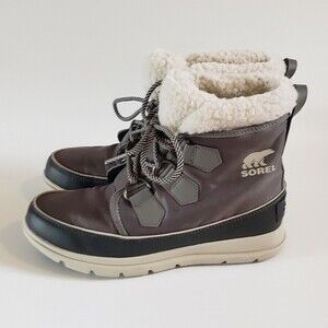 Sorel Explorer Carnival Women's Gray  Boot Size 6